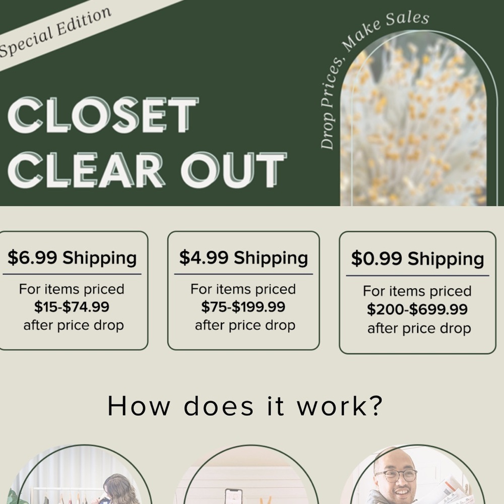 Let Poshmark discount the shipping for you on CCO!💕💕